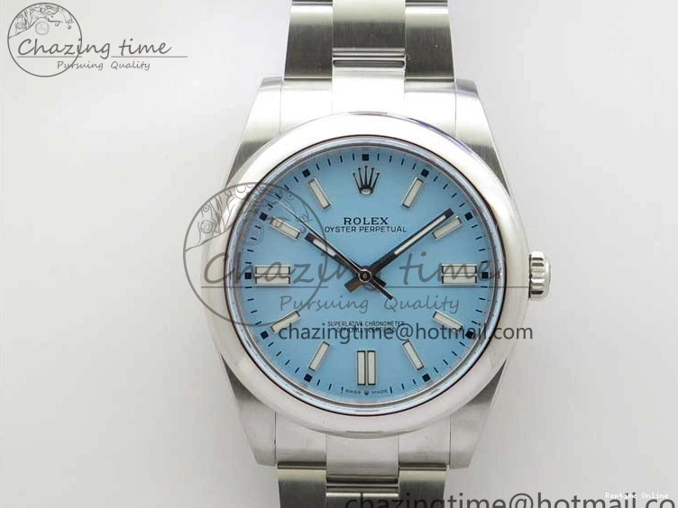 0520 GoodFit Oyster Perpetual 41mm 124300 BP Maker Best Edition Tiffany Blue Dial on SS Bracelet 2691